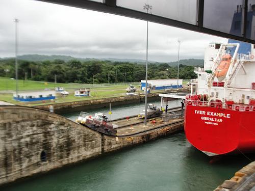 Gatun locks, Panama.