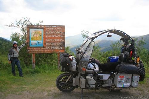 Karen and Kevin Browne at the Top of Alaska Highway.