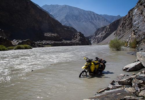 Seb Leeson in Pamir Valley, Tajikistan.