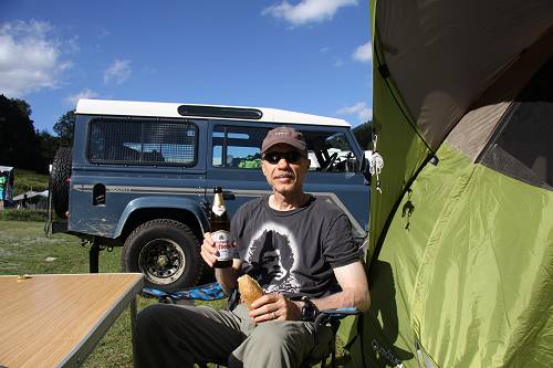 Craig and the Land Rover.