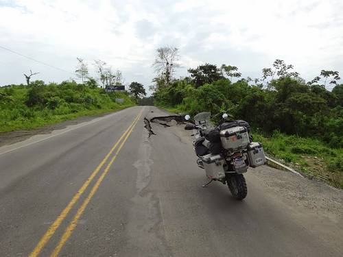 Don't ride at night in Ecuador.