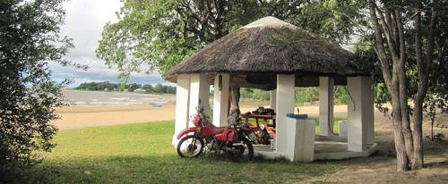 Shelter at Fish Eagle Bay, Malawi.