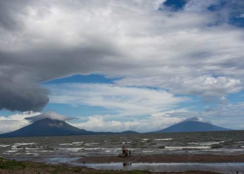 Felipe and Sylvana, Ometepe volcanos, Nicaragua.