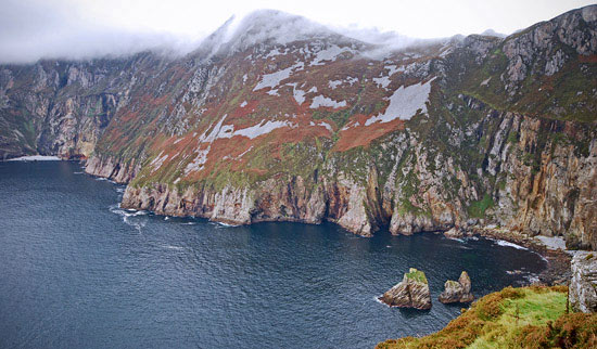 Gene and Neda in Bunglass, Ireland.