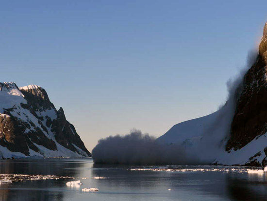 Antarctica - avalanche.